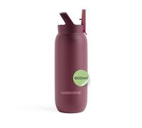 waterdrop® Gourde avec Paille 600 ml - Gourde Isotherme, Bouteille d'eau en Acier Inoxydable, 24h Froid - 12h Chaud, Anti-fuite & Résistante, Bouteille Isotherme pour Boissons Chaudes et Froides