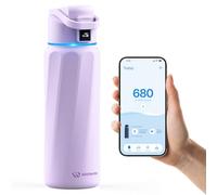 WATERH BOOST Bouteille d’eau connectée 946 ml Acier inoxydable double paroi Suivi d’hydratation Rappel LED