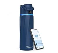 WaterH Boost Bouteille d'eau intelligente avec rappel de boire de l'eau, 710 ml, en acier inoxydable sans BPA, bouteille isotherme sous vide, bouteille d'eau à large goulot avec application, cadeau