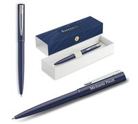 Waterman Allure - Stylo à bille gravé - Stylo d'écriture de luxe personnalisé - Stylo d'écriture élégant pour homme et femme - Encre bleue (Blue C.T)
