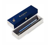 Waterman Allure Stylo avec Gravure Cadeau pour Homme Et Femme D'Inspiration De Paris Mode Personnalisé Gravé Bleu Encre Moyenne Pointe Noble Gravure par Laser - Bleu, 176 × 51 × 30 mm, 2068195