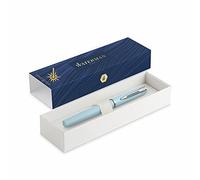 Waterman Allure Stylo avec Gravure Cadeau pour Homme Et Femme D'Inspiration De Paris Mode Personnalisé Gravé Bleu Encre Moyenne Pointe Noble Gravure par Laser - Bébé Bleu, 176 × 51 × 30 mm, 2105222