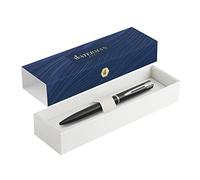 Waterman-Allure: Stylo Bille Laque Noire Mate, Attributs Chromés, Mécanisme à Poussoir - Dans son écrin