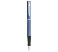 Waterman Stylo plume Graduate Allure Laque bleue satinée Attributs chromés Pointe fine