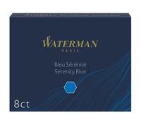 Waterman Étui de 8 cartouches longues – encre Bleu Sérénité