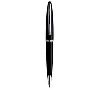 Waterman Carène Black Sea stylo bille | noir ultra-brillant avec finitions plaquées palladium | pointe moyenne | cartouche d'encre bleue | coffret cadeau