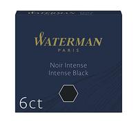 Cartouches courtes pour stylos plumes Waterman Boîte de 6 noire