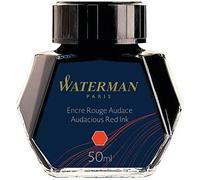 Waterman encre pour stylo plume - flacon d'encre Rouge Audace - bouteille de 50 ml