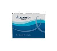 Boîte de 8 cartouches bleues effaçables grande contenance WATERMAN
