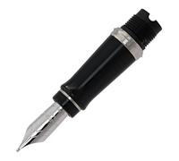 Waterman - Expert 3 - Bloc Plume noir - Finition palladium - Plume Fine Or 18K plaqué rodhium