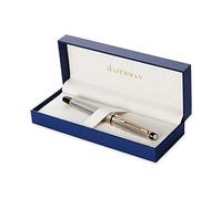 Waterman Expert Stylo Plume À Pointe Moyenne Attributs Dorés Acier