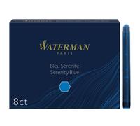 Waterman Étui de 8 cartouches longues – encre Bleu Sérénité