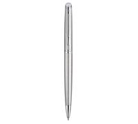 WATERMAN Hemisphere stylo bille, acier inoxydable, attributs palladium, recharge bleue pointe moyenne, Coffret cadeau