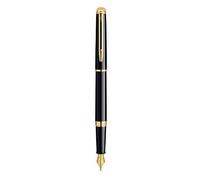 Waterman Hémisphère Stylo Plume À Pointe Moyenne Attributs Dorés Laque Noir