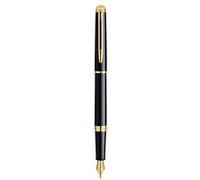 Waterman S0920610 Waterman Füllfederhalter Hemisphere Lack Schwarz F Blau