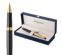 Waterman Hémisphère Stylo roller | La collection Opera | Noir et or | Pointe fine | Encre noire | Coffret cadeau géométrique