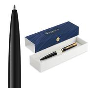 Waterman 2225501 WATERMAN Kugelschreiber IMPRESSION schw. lackiert GT M Blau Geschenkbox