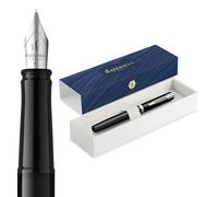 Waterman 2225497 WATERMAN Füllfederhalter IMPRESSION schwarzer Lack CT M Blau Geschenkbox