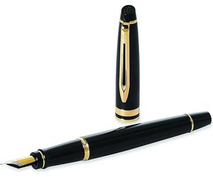 WATERMAN Porte-plume Expert, Black G.C., Force de trait : F