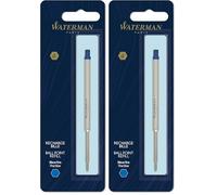 Waterman recharge d’encre pour stylo bille | pointe fine | encre bleue | 1 recharge