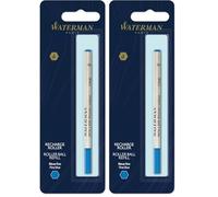 WATERMAN recharge roller, pointe fine, bleue, blister X 1 (Lot de 2)