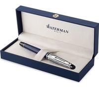 WATERMAN Roller Expert DeLuxe C.C Deep Blue Lacquer F Noir