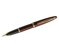 Waterman S0700880 Waterman Füllfederhalter Carene Lack Tangbraun M Blau