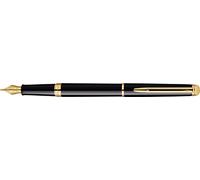 Waterman S0920630 WATERMAN Füllfederhalter Hemisphere Lack Schwarz M Blau Geschenkbox