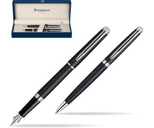 Waterman S0920810 Waterman Füllfederhalter Hemisphere Matt Schwarz F Blau