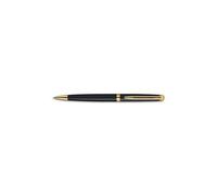 Waterman Stylo Bille Moyenne Hemisphere Corps Laqué Noir, Attributs Or (Gt)
