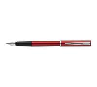 Waterman Stylo Plume Allure Pte Moyenne Corps Laque Rouge Attributs Chromés