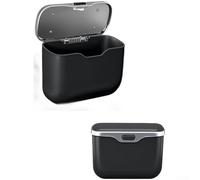 Waterproof Car Trash Can ABS Hanging Bin 16x13cm(Black) | Waterproof ABS shell, resists moisture, easy wipe clean, build, fits seat back or door