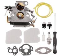 WateryWave Carburateur pour tronçonneuse Husqvar-na 235 235E 236 236E 240 240E 120 MARK II pour tronçonneuse Jonser-ed CS2234 CS2238 CS2234S CS2238S Tune Up Remplace C1T-W33C 586936202 5744 71940 2,