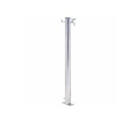 vidaXL Colonne à eau de jardin 60 cm acier inoxydable ronde, robinet sur pied