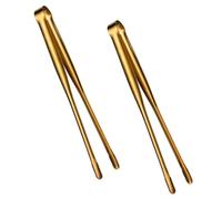 WATIIFUFU 2 Pcs Pince à Barbecue en Acier Inoxydable Résistante et Antirouille, Pince Épaisse Multifonction pour Viande et Saucisse, pour Pique-niques en Plein Air