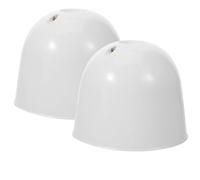 WATIIFUFU 2 Pièces Protection Ventilateur Plafond Cache Inférieur Plastique Anti-poussière pour Rangement et Décoration Réutilisable