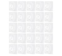 WATIIFUFU 25 Pièces Crochet Mural Adhésif Multifonction en Plastique, Installation Facile, Design Élégant Cuisine et Maison, Support sans Perçage pour Rideaux et Accessoires