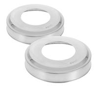 WATIIFUFU 2pièces Caches INOX pour Échelle Piscine Creusée Plaques Escutcheons pour Main Courante Capuchons de Poignée Robustes et Compatibles pour Rampe et Échelle de Piscine