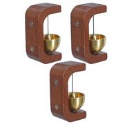 WATIIFUFU 3 Pièces Sonnette Pratique pour Entrée et Porte ou Magnétique avec Bois Fixation Aimantée Carillon Suspendu Décoratif Maison ou Commerce