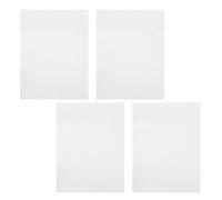 WATIIFUFU 4 Plaques en Aluminium Blanc pour Sublimation 16x12 Pouces, Finition Résistante Corrosion, Lot de 4 pour Signalétique Commerciale et Portes de Bureau