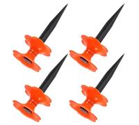 WATIIFUFU 4pièces Support de Tuyau Arrosage avec Roulette Guidage Piquets de Jardin Robustes pour Pelouse et Parterres Facilite Le Mouvement du Tuyau Protection Anti-nœuds Installation