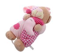 WATIIFUFU Apaisant Sommeil de Bébé en Peluche Douce Sons Naturels, Ours en Peluche Cartoon en Coton Pp pour Garçon et Filles et -nés