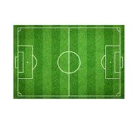 WATIIFUFU Autocollant de Sol Créatif en PVC Vert Forme Terrain de Football Antidérapant Solide pour Salle de Bain et Chambre à Coucher Décor Original