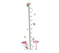 WATIIFUFU Autocollant Mural Toise Garçon Fille en Pvc Vert Animaux Cartoon, Règle de Mesure Hauteur Réutilisable pour Crèches et Parcs D'attractions