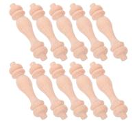 WATIIFUFU Balustres Finition Khaki en Bois Massif Lot de 10 Style Colonne Romaine Élégante et Polyvalente pour Décoration D'escaliers et Petits Garde-corps
