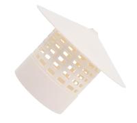 WATIIFUFU Chapeau de cheminée PVC blanc pour conduit de cheminée extérieur, stable et résistant à la pression, diamètre intérieur 75 MM, pour poêles à bois de camping en extérieur