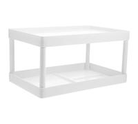 WATIIFUFU Étagère de Rangement en Plastique Blanc pour Salle de Bain Design Détachable Facile à Nettoyer, Petite Taille pour Toilettes et Balcon