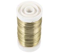 WATIIFUFU Fil de Fer Galvanisé pour Jardin, Attache Plantes Souple Dorée