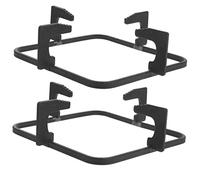 WATIIFUFU Grille Gazinière en Fonte Noire, Support pour Cuisinière à Gaz 2 Pièces, Support de Casserole Antidérapant Cuisine et Camping