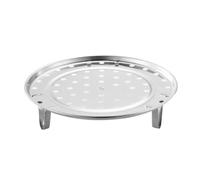 WATIIFUFU Grille Vapeur Distribution Uniforme Chaleur en Acier Inoxydable Ronde Pieds Hauts Amovibles, Support Cuisson Vapeur Robuste Accessoire la Cuisine Polyvalent pour Casserole